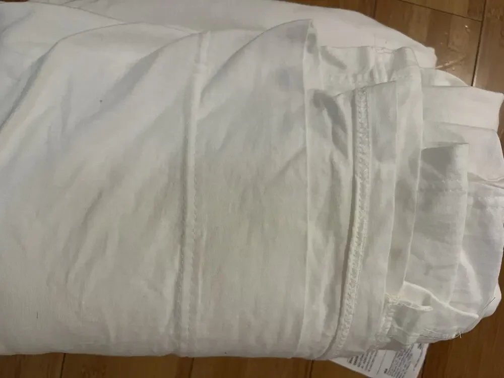 Ikea VARVIAL Twin Flat Sheet 100% Cotton White 104.809.09 Made In Turkey